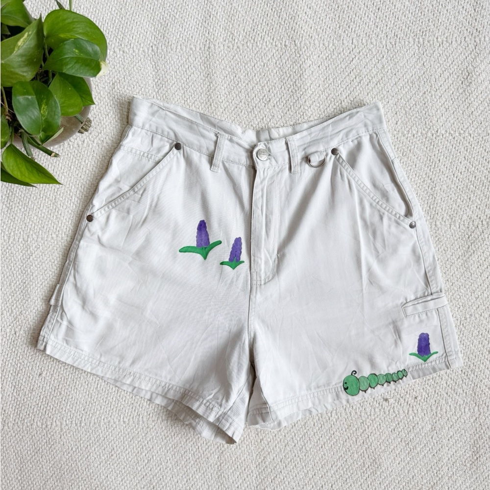 Vintage Bill Blass Upcycled High Waisted Cargo Shorts